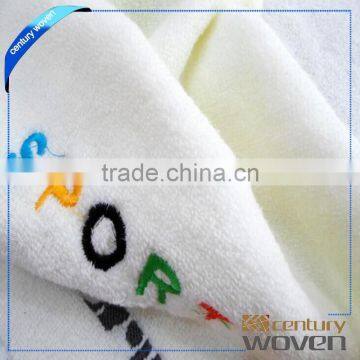 Wholesale soft letter jacquard 100% cotton face towel