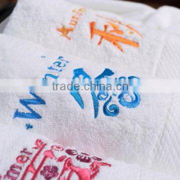 embroidered face towel