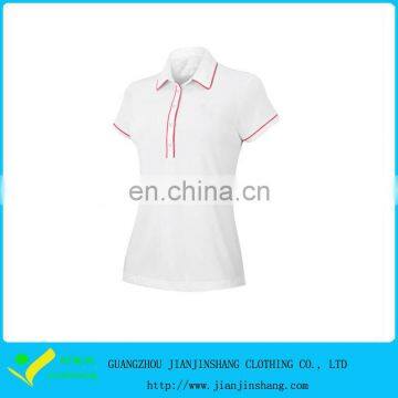 Customized Logo High Quality Dry Fit Material Ladies Jersey Fabric Golf Shirts