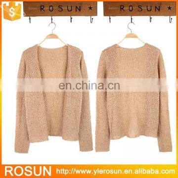 Pure acrylic thick cardigan winter knitwear for ladies