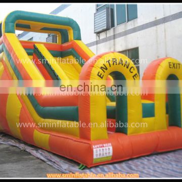 High quality large inflatable amusement park dry slide,customize color slide for kid,cheap slide for sale