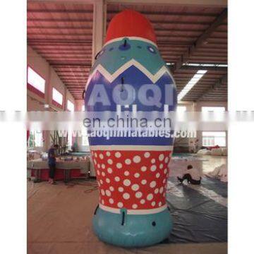 2015 new products colourful milk bottle advertising inflatable model