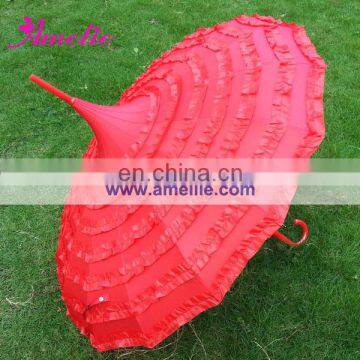 A0404 Pagoda shape parasol for wedding