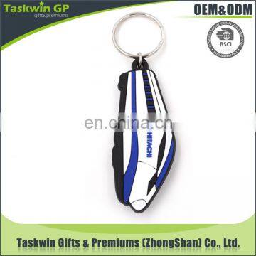 High quality 2D custom 2017 hot sale ship shape soft PVC rubber keychain for promotion