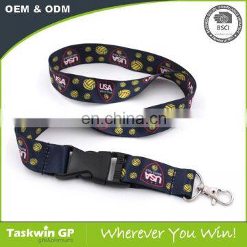 Hot selling cheap polyester custom printing sublimation lanyard