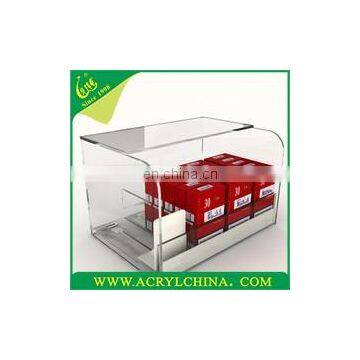 2016 Clear acrylic display stand for cigarette ,cigarette display cabinet