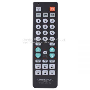 UR130 Universal IR TV Remote Control with Learning Key for DVB,Set Top Box,IPTV, Support OEM ODM