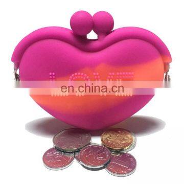 Promotion Cheap Coin Bag Magenta Cute Candy Key Wallet Ladies Silicone Coin Purse Bag photo-5