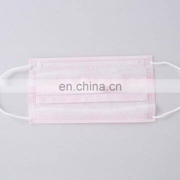 Disposable Adult Printed Pink 3 Ply Face Mask Cotton photo-4