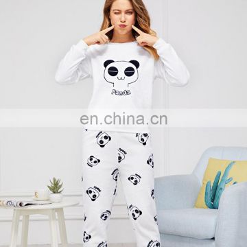 2019 Baby Clothing Sets Kids Boys Girls Long Sleeve Panda T-shirt + pandas print Pants 2pcs Outfits Sets 4-8Y