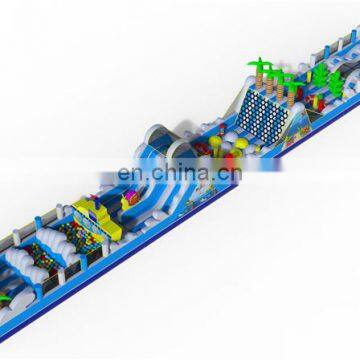 2020 Outdoor Ocean Theme Giant Inflatable Course With Ocean Ball Pool for Kids photo-2