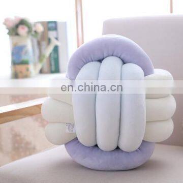 Braid Yarn Knitted Colorful Knot Ball Plush Throw Pillow - Home Office Sofa Decor photo-3