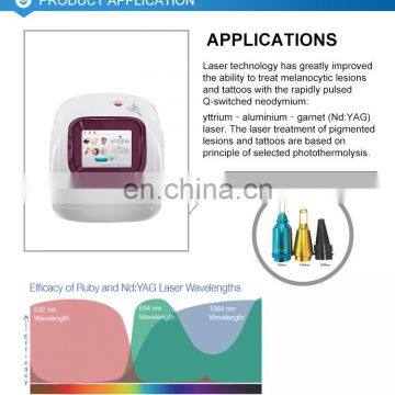Switch ND YAG Laser Price/tatto Removal Machine/ q Swithed Laser