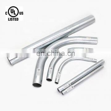 Hot Dip Galvanized EMT Conduit Elbows ERW Seamless Steel Pipe Bends With ANSI Standard UL797 Listed of Conduit Fittings photo-2