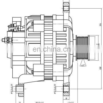 Chinese Factory Supply 56v 200a Alternator With Regulator Alternators for Generators 15kw Alternator