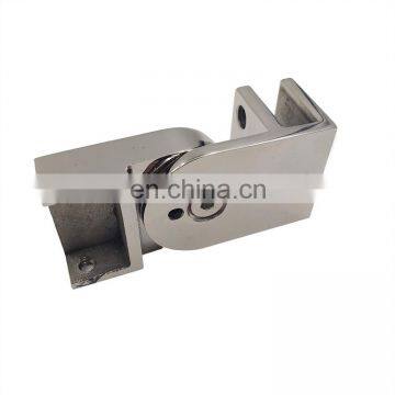 Stainless steel shower door enclosure adjustable tube connectorholder clip clamp for glass support bar