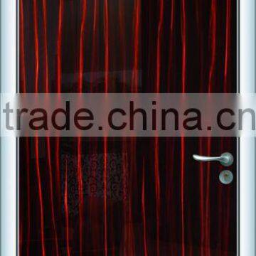 High gloss UV wood grain bedroom wooden door designs