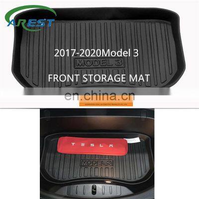 Tesla Model 3 Floor Mats and Trunk Mats Customized for Tesla Model 3 All-Weather 4D Multi-Layer Custom Laser Non Slip