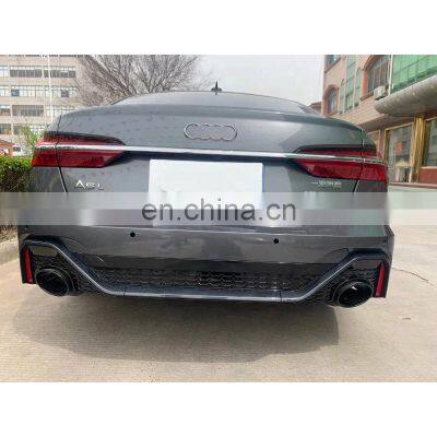 the Latest Upgrade Bodykit Body Kit the Rear Bumper Sets Facelift to RS6 C8 Style for Audi A6 C8 Car Parts 2019-2021