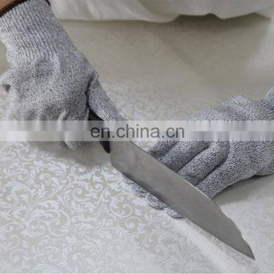 EN388 2016 CE Approved 5 Cut Level HPPE Glass Knit Cut Resistant Garden Safety Work Gloves