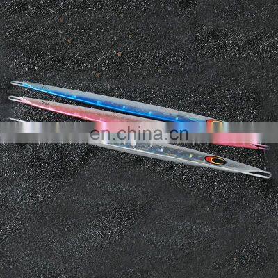 2021 pretty luminous  metal vertical hard lead plate quick iron sinking  jigging Fishing Lure