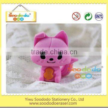 3D rubber product the fox shaped eraser