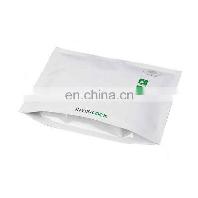 Customized Child Proof Smell Proof Mylar bags Resealable Foil pinch INVISI LOCK packaging Bags