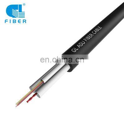 ASU Fiber Optic Drop Cable Single Mode Self Supporting Fiber Optic Cable ASU 120 80m 12fo outdoor optical cable strength member