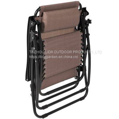 Outdoor Lounge Chair Adjustable Folding Zero Gravity Recliner Chair Lounge photo-5