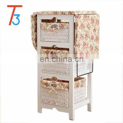 foldable ironing board solid wood cabinet center storage basket