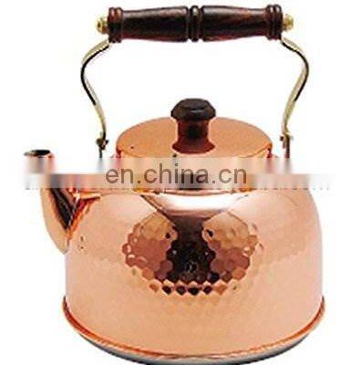 shiny copper modern design kettles