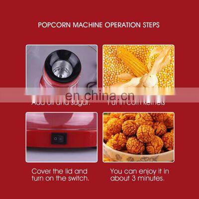 Best Quality Rounded 1200w Mini Household Electric Professional Popcorn Maker Butter photo-4
