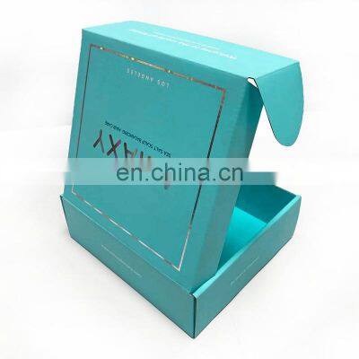 Corrugated Mailer Express Shipping Subscription Gift Paper Disposable Carton Hinged Lid Garment Packaging Box