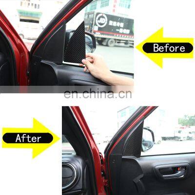 Auto Parts 15-20 for Toyota Tacoma A-pillar Interior Stickers Real Carbon Fiber (soft) 2-piece Set