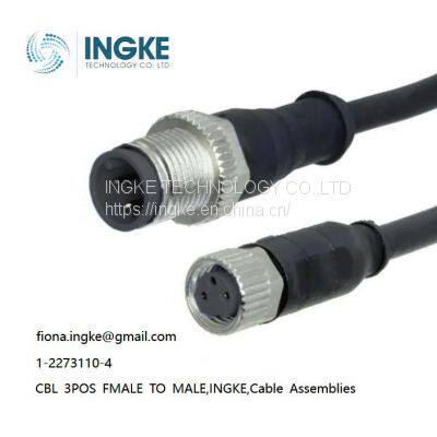 1-2273110-4,CBL 3POS FMALE TO MALE,INGKE,Cable Assemblies