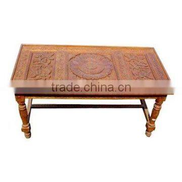 Central wooden flower Tabel