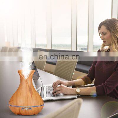 500ml Big Vase LED Light Room Aroma Diffuser Cool Mist Wholesale Air Ultrasonic Humidifier photo-5