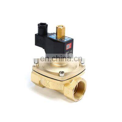 SNS 2WK Series Normally open brass water solenoid valve with 12V, 24VDC, 220V