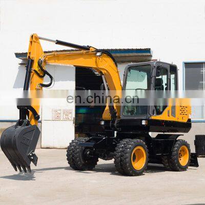 7.5ton Mini wheel excavator, used volvo wheel excavator