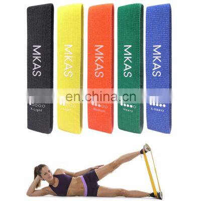 Custom Fabric Hip Band Circle 6cm wide Gym Fitness Mini Fabric Resistance Band Set