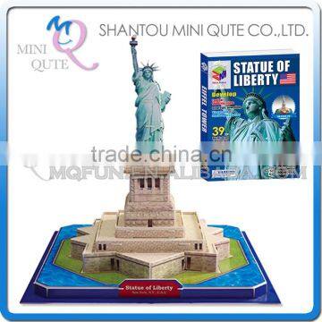 Mini Qute Statue of Liberty building block world architecture 3d paper model cardboard jigsaw puzzle educational toy NO.G268-20