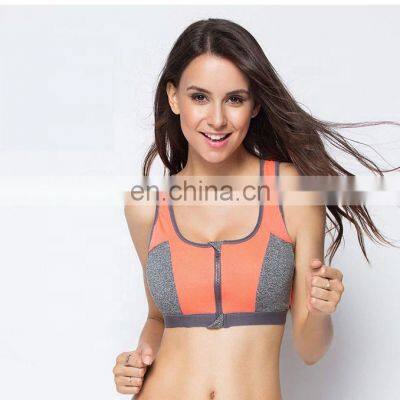 Women Zipper Push Up Sports Bras Running Vest Gym Workout Running Tops Sportswear Yoga Sport Top photo-3