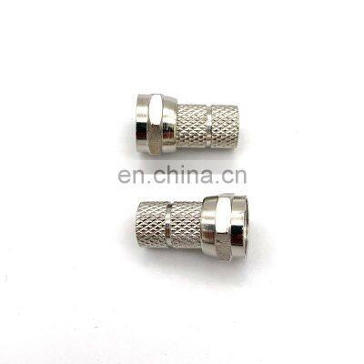 F Type Male Connector for RG58/RG59/RG6 Twist on Coax Coaxial Cable uhf rf connector rg58