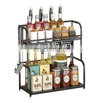 Kitchen Organizer Spice Rack Organizer Rack Oil Bottle Organizer Condiment Holder Kitchen Accessories