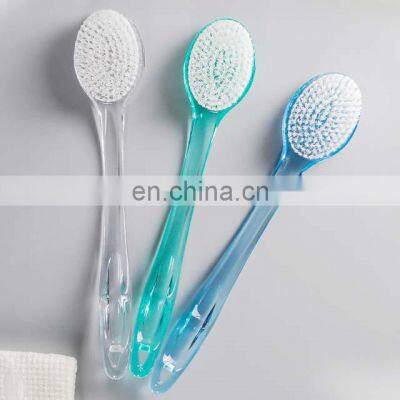 Amazon Long Handle Plastic Shower Body Brush With Bristles And Plastic Bubbles