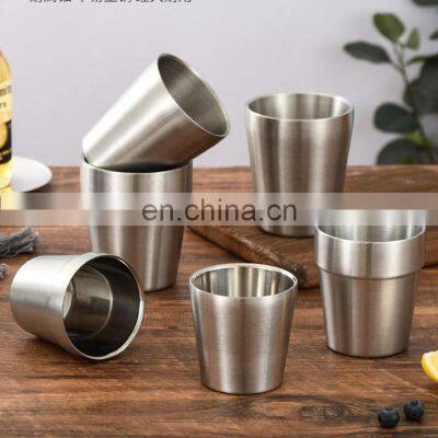 OEM Food Grade Premium Custom Party Eco Drinkware Cheap Designed Mug Drinking Stainless Steel Cups