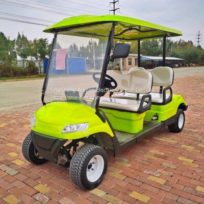 Electric golf cart made in China, 2 rows, 4 seats