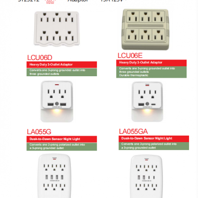 Adaptor Current Taps 15A 125V~