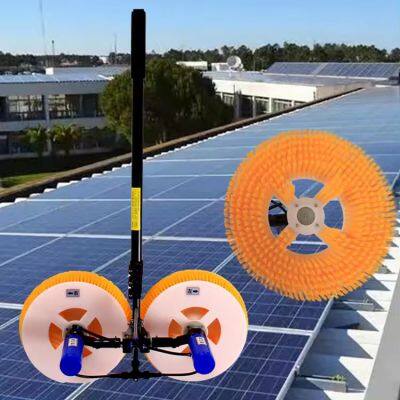 7.2m Aluminium Telescopic Pole Solar Panel Automatic Cleaning Equipment Water Fed Pole Rotating Solar Panel Cleaning Brush