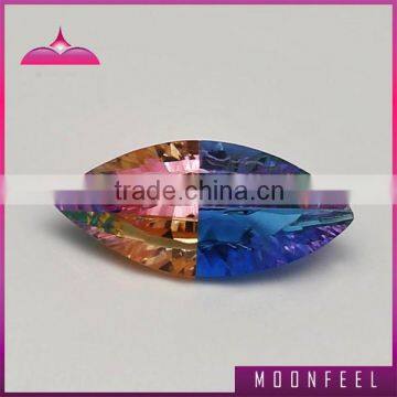 marquise shape cubic zirconia mixed colors gems